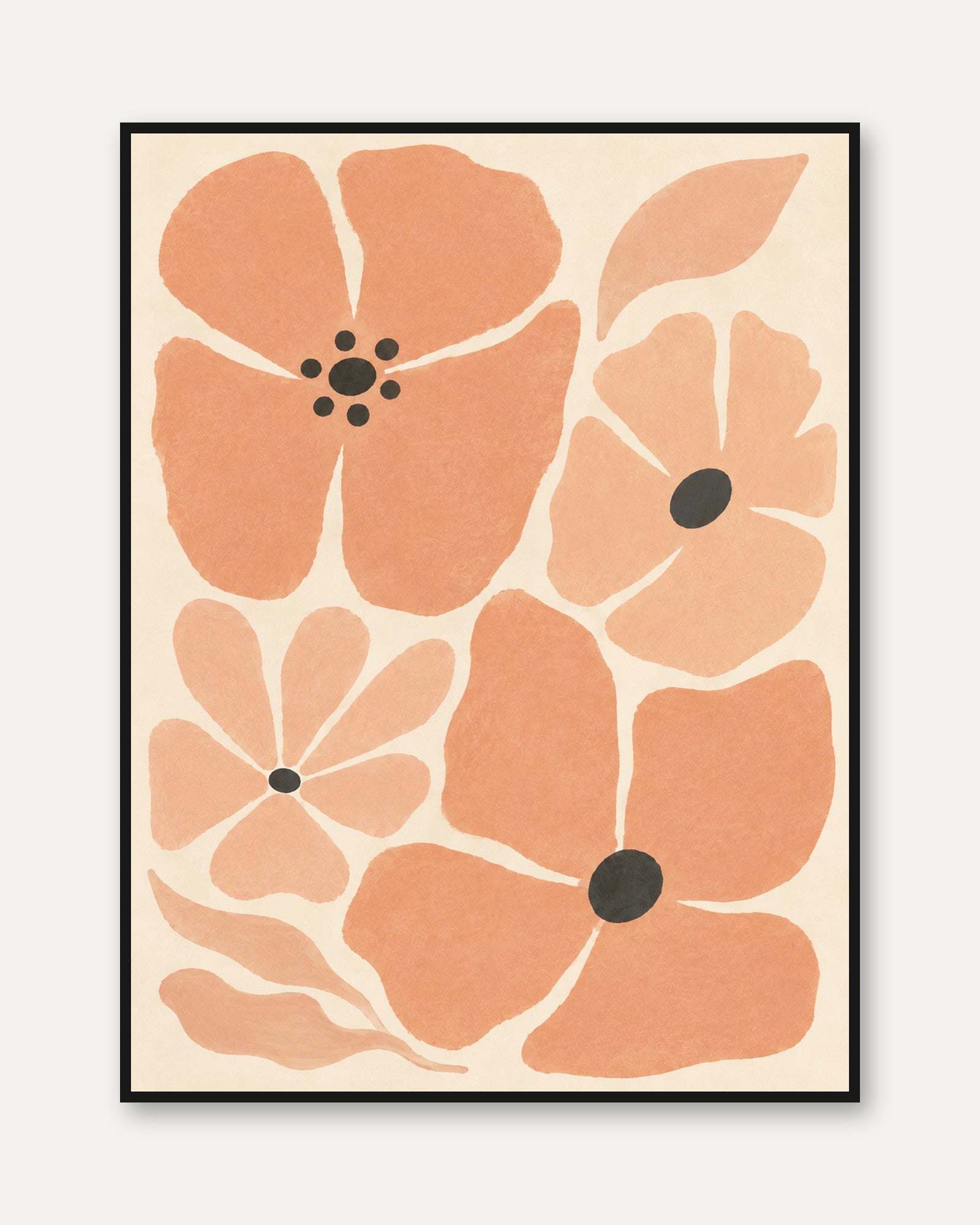 Minimalist Floral Print - framed