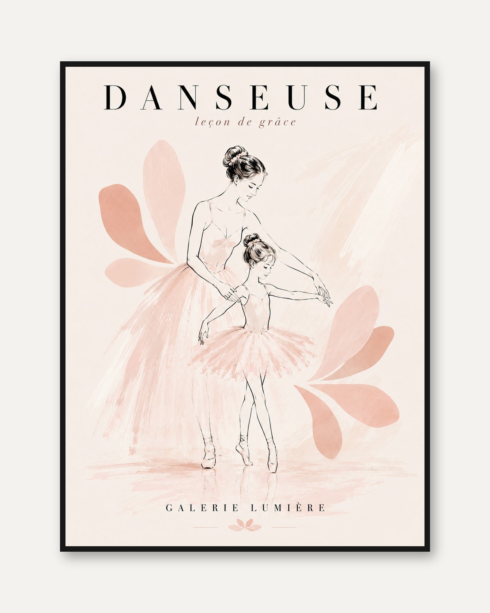 Ballet Wall Art – Ballerina Print - framed