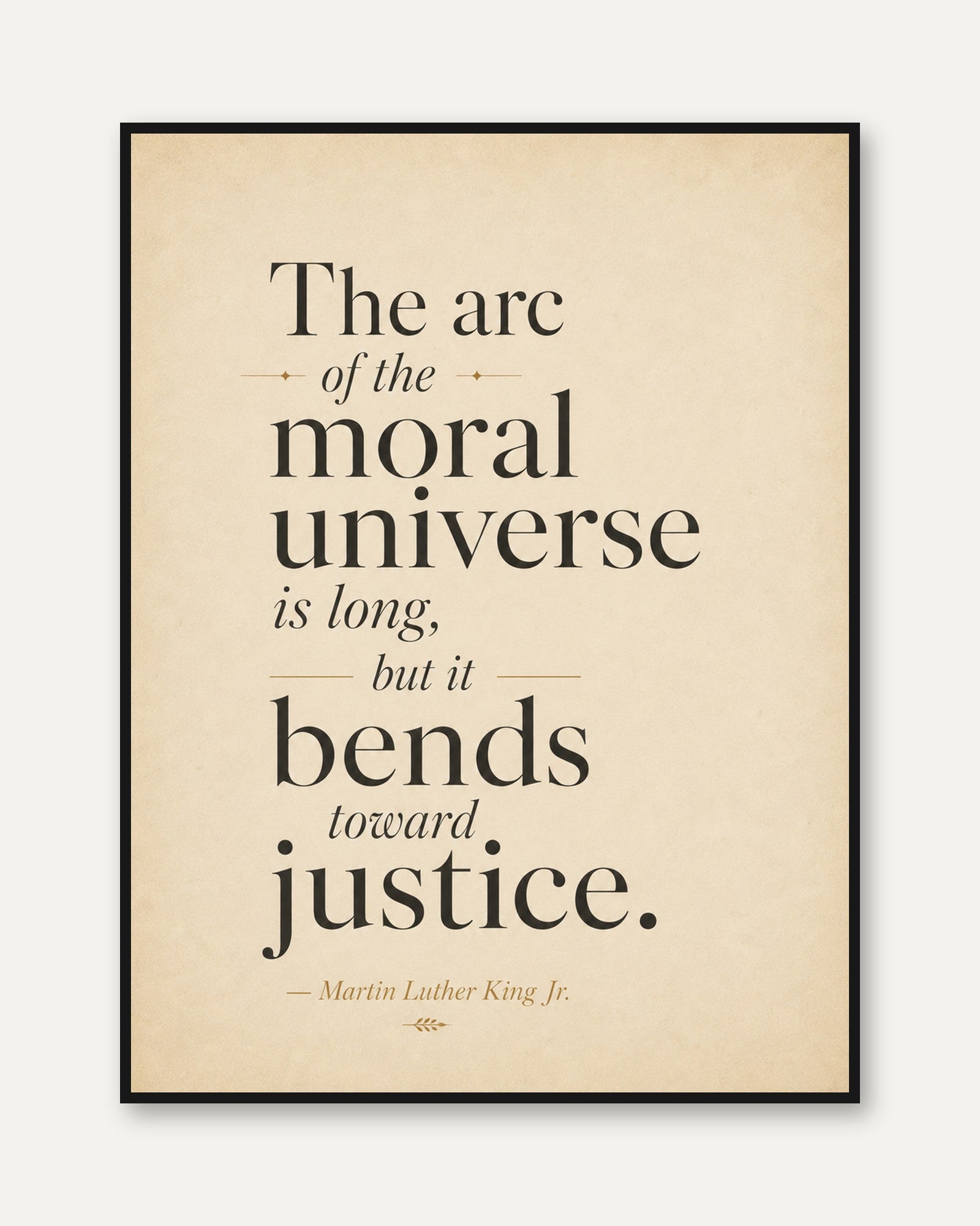 Martin Luther King Poster - framed