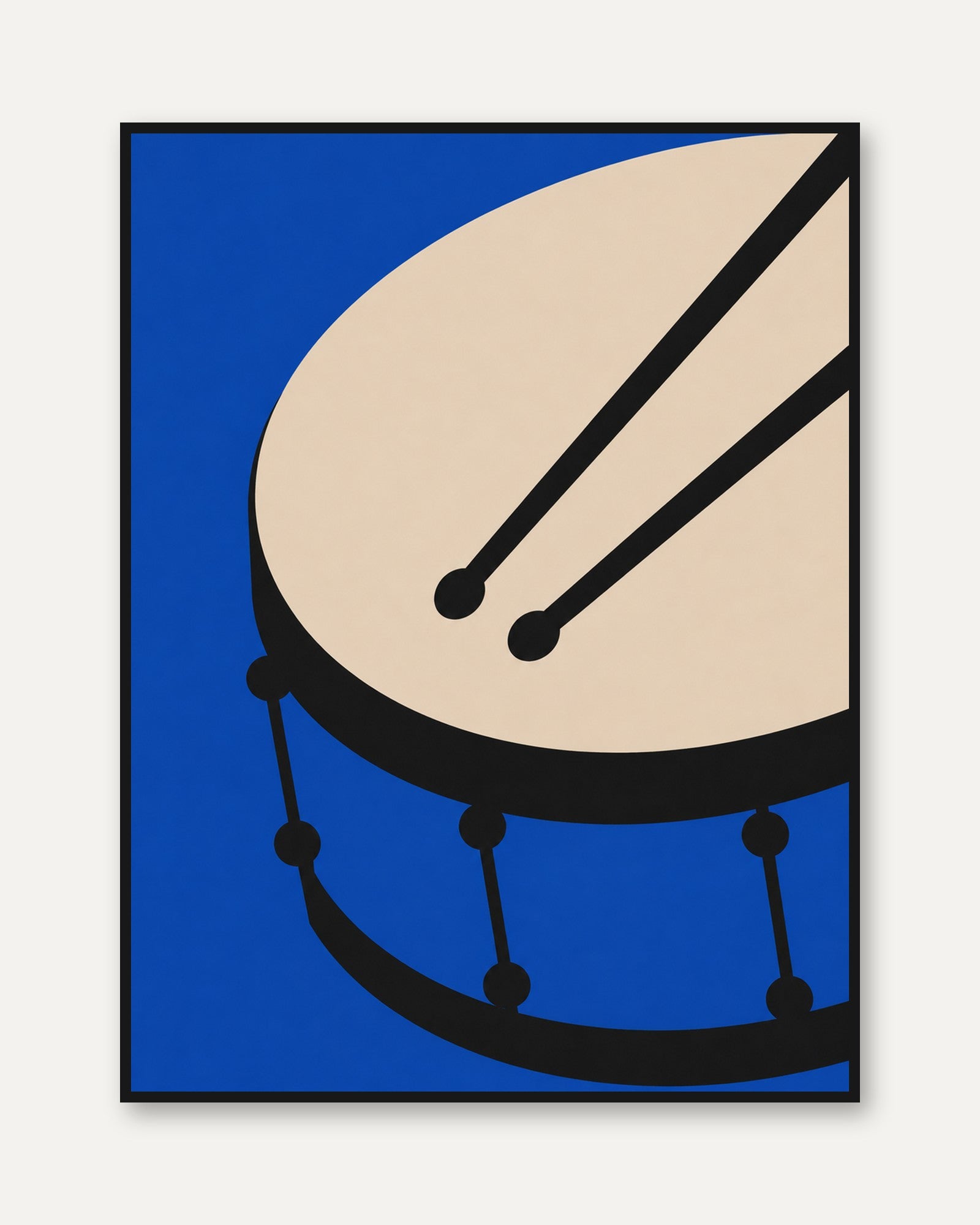 Drum Wall Art – Music Room Decor - framed