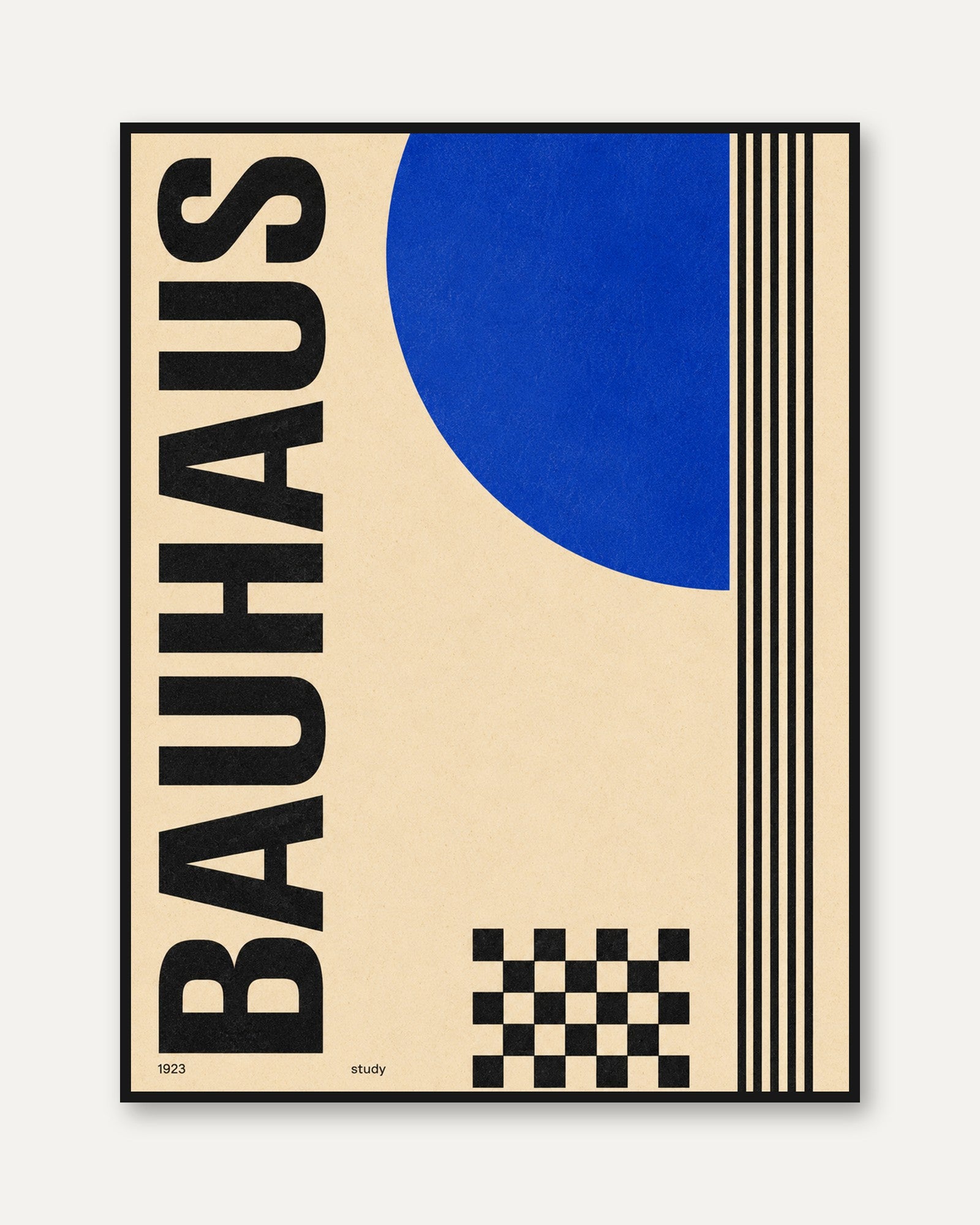 Bauhaus Art Print – Geometric Modernism - framed