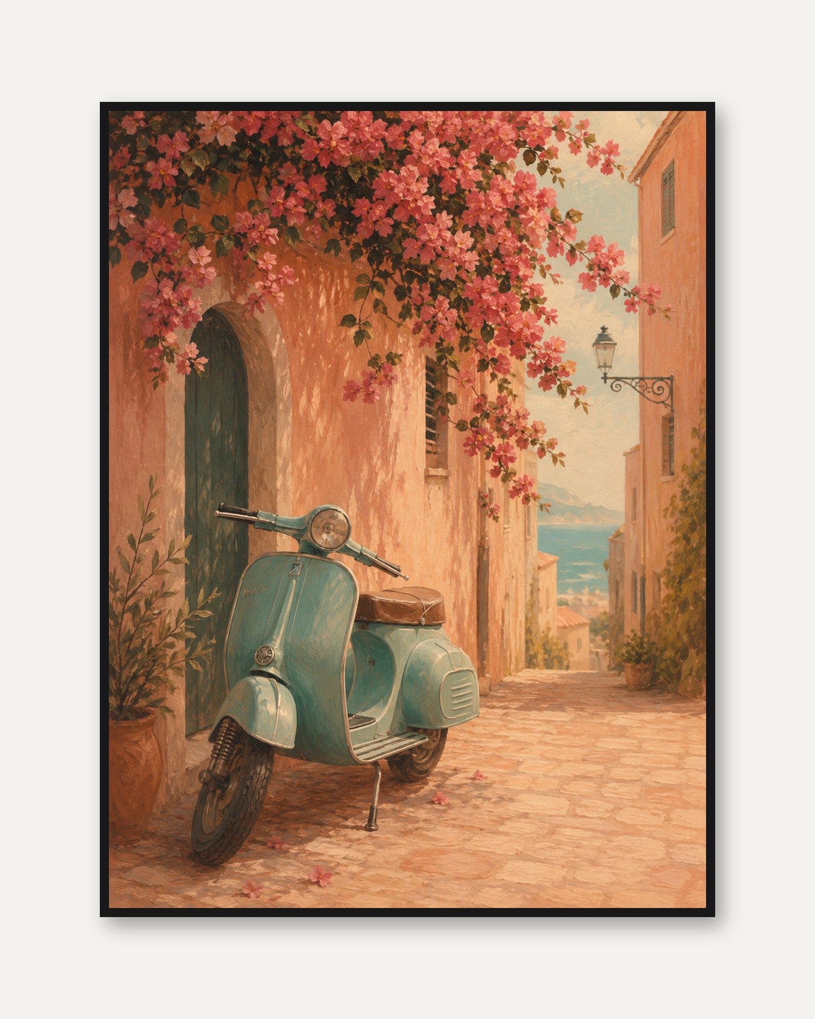 Italian Coastal Wall Art - framed