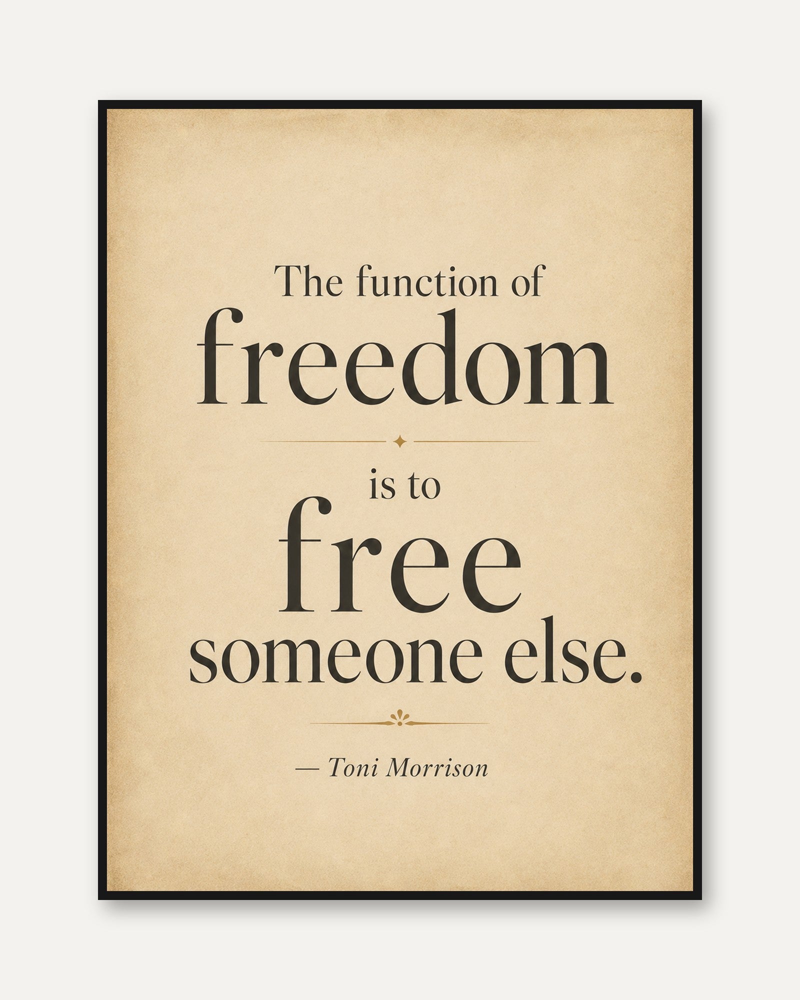 Freedom Quote Print – Inspirational Wall Art - framed
