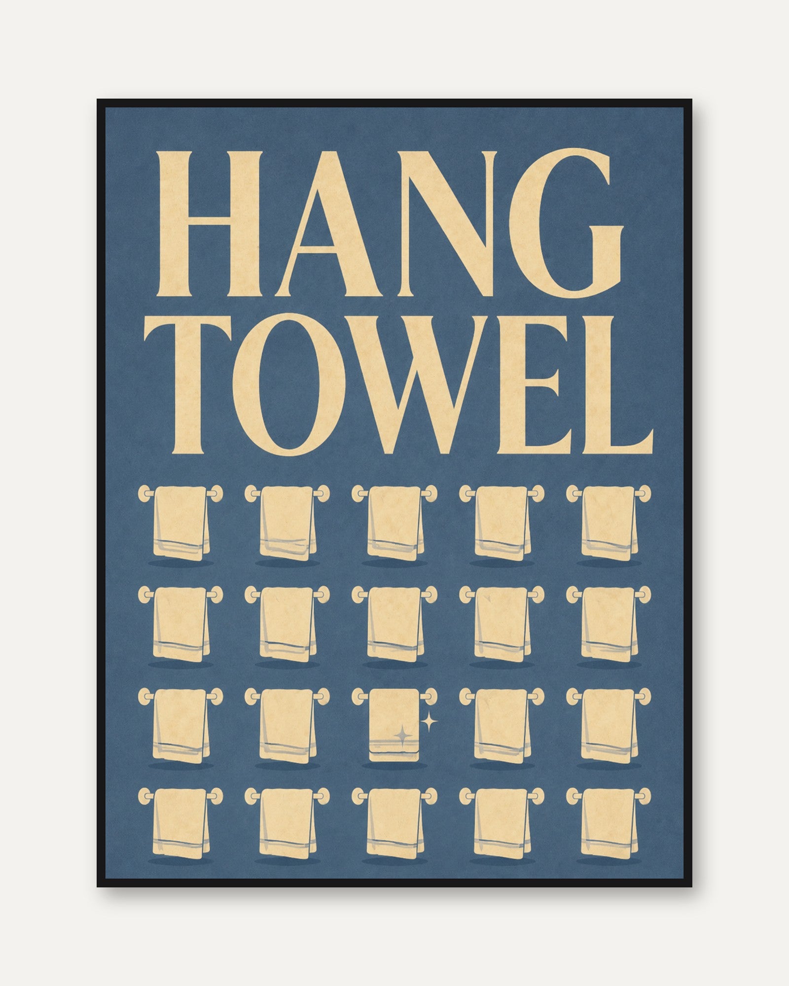 Hang Towel Wall Art - framed