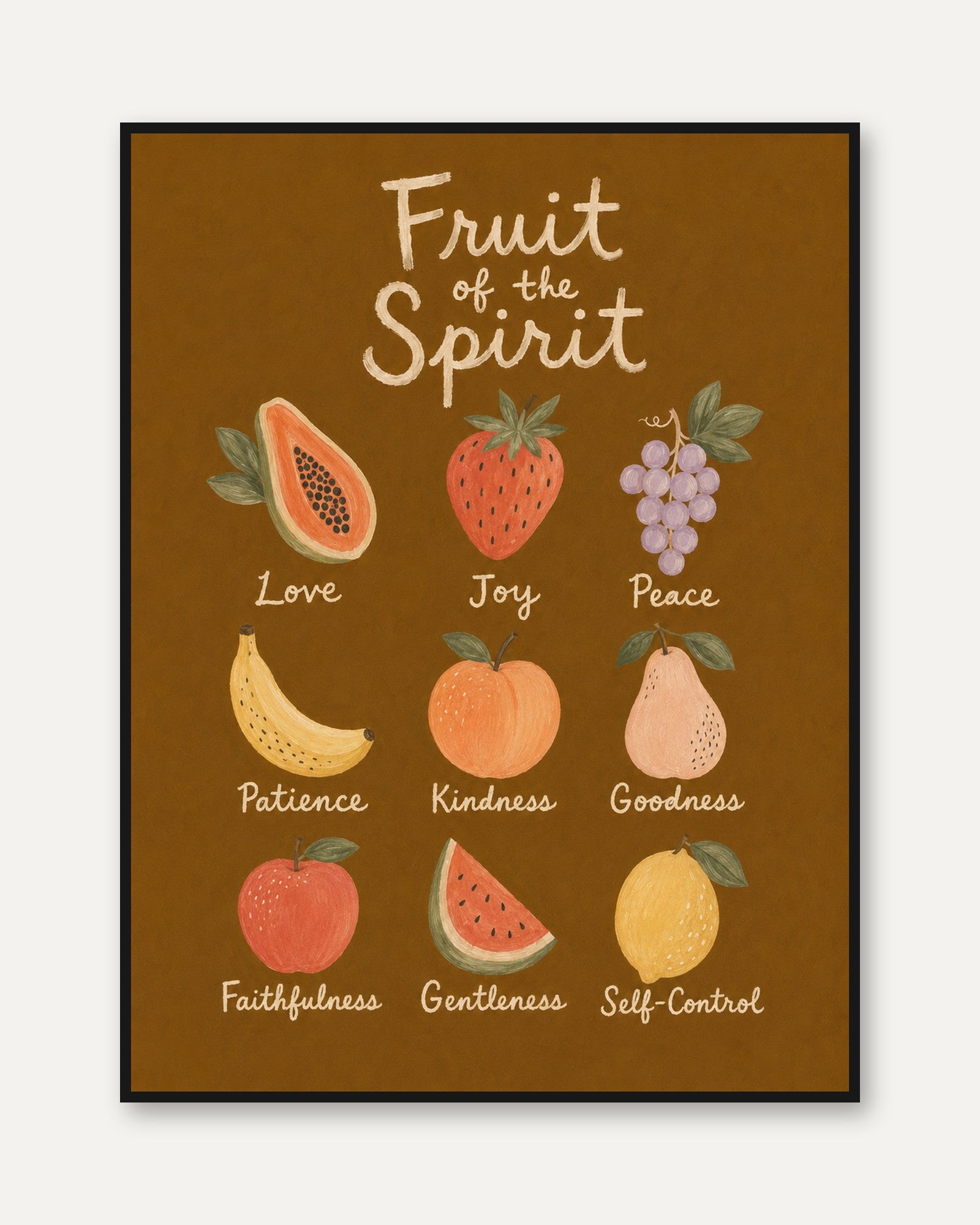 Fruit of the Spirit Wall Art - framed