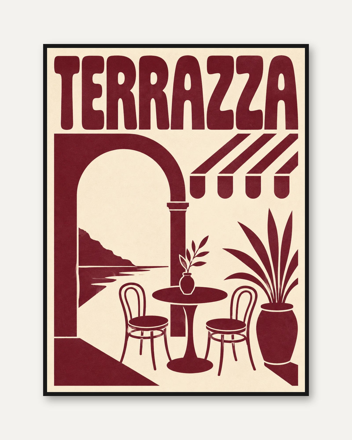 Terrazza Italian Cafe Print - framed