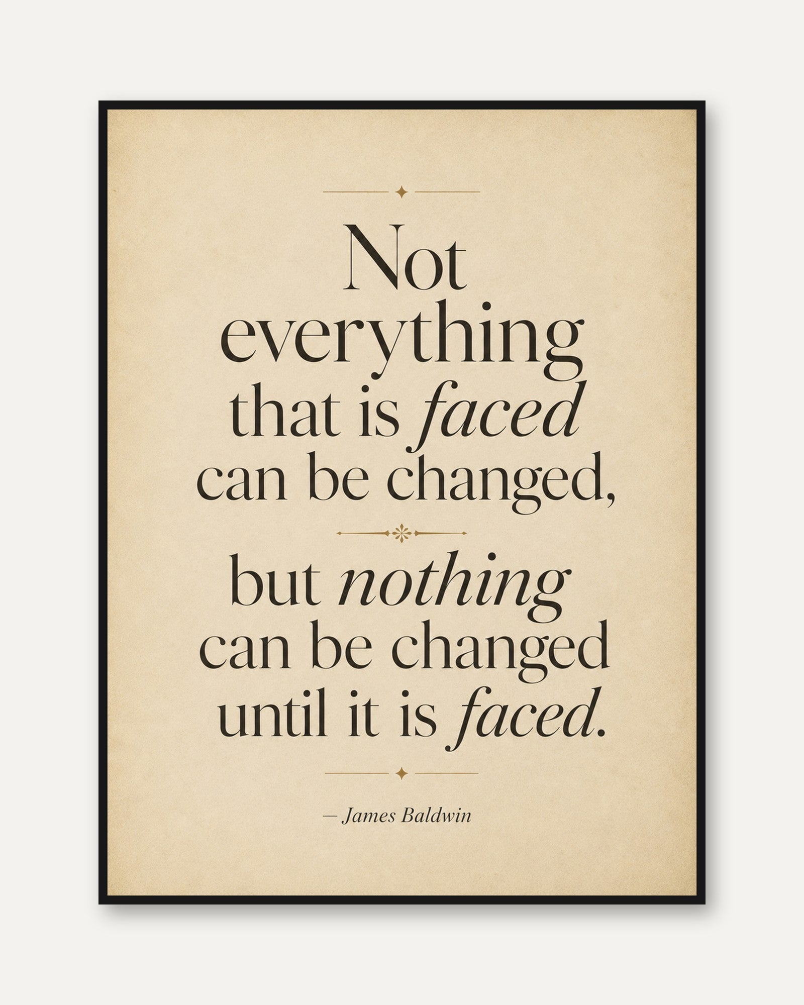 Motivational Quote Print – Inspirational Wall Art - framed