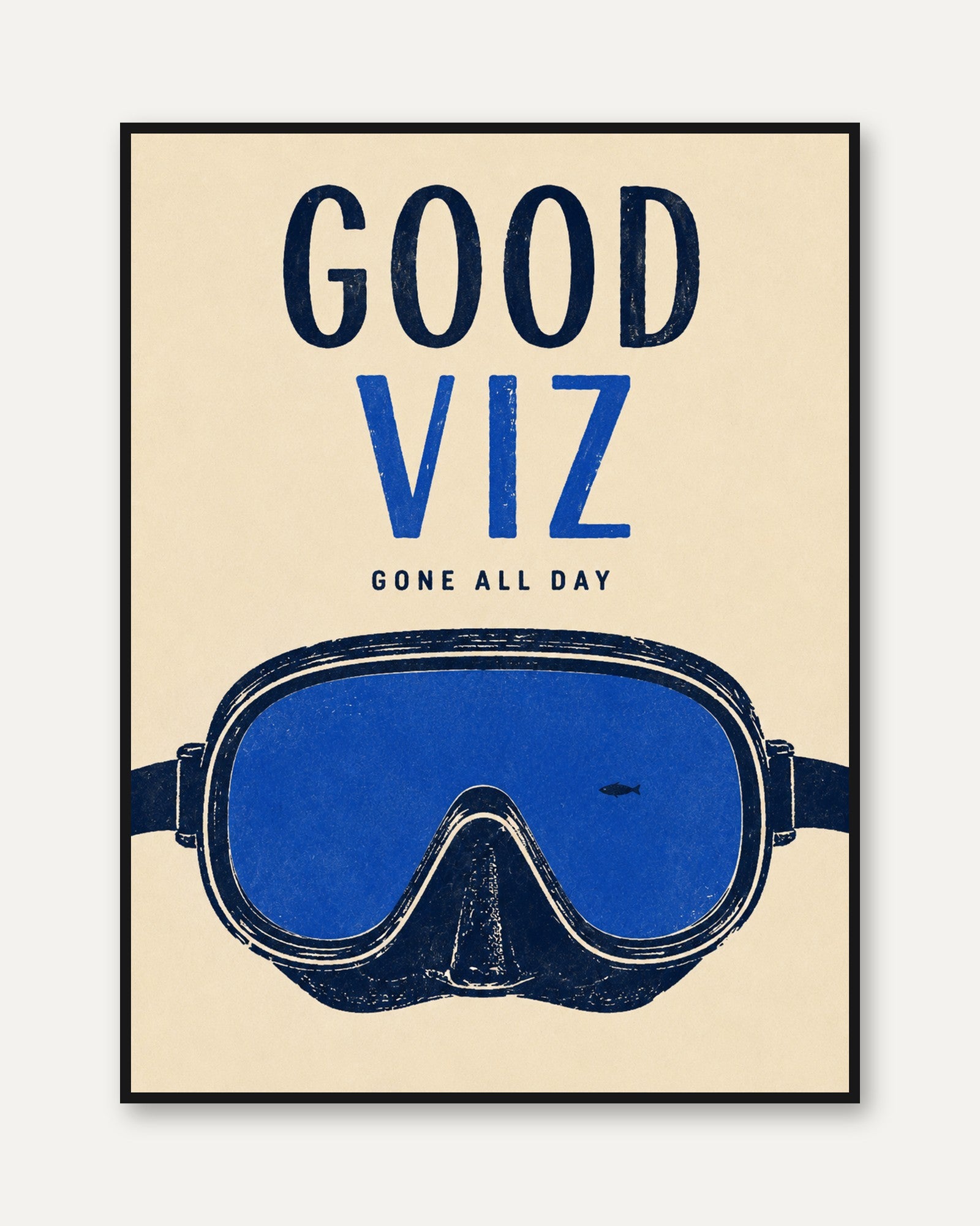 Retro Ski Goggles Print - framed