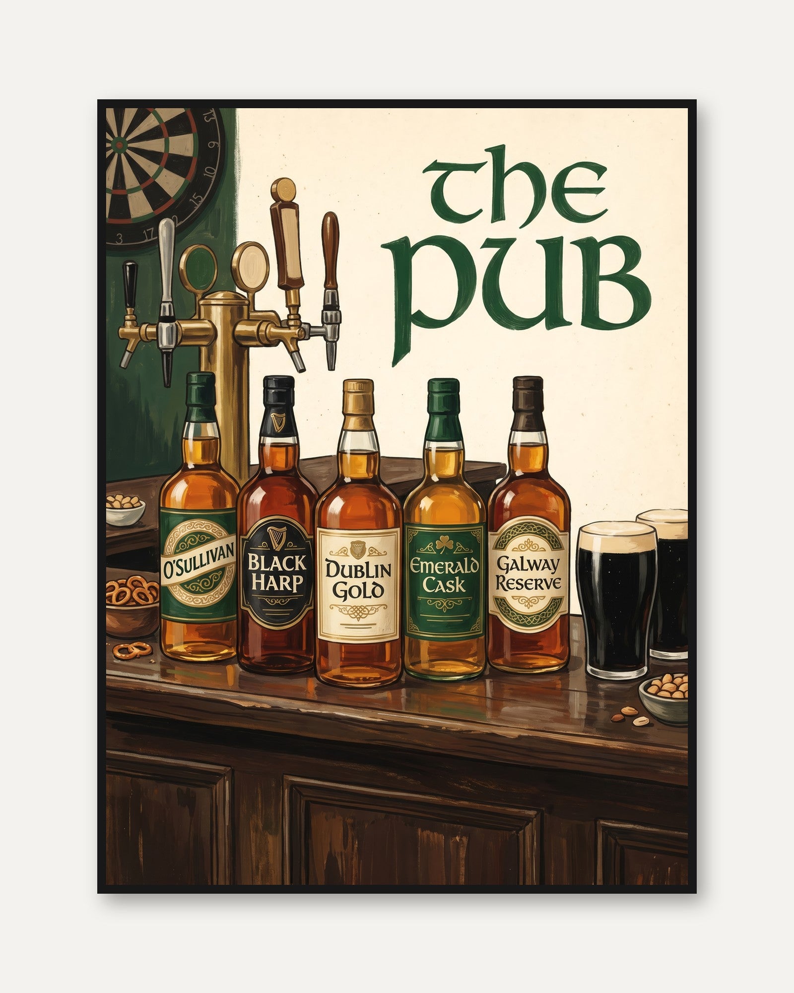 Irish Pub Print - framed