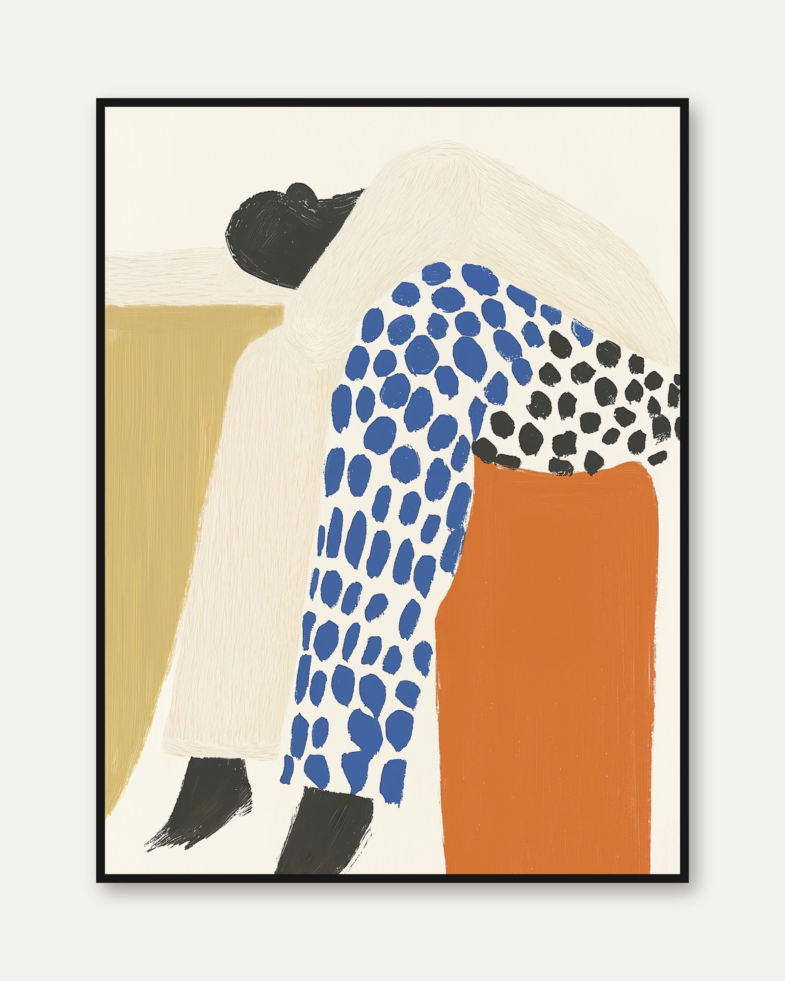 Abstract Figure Poster - framed