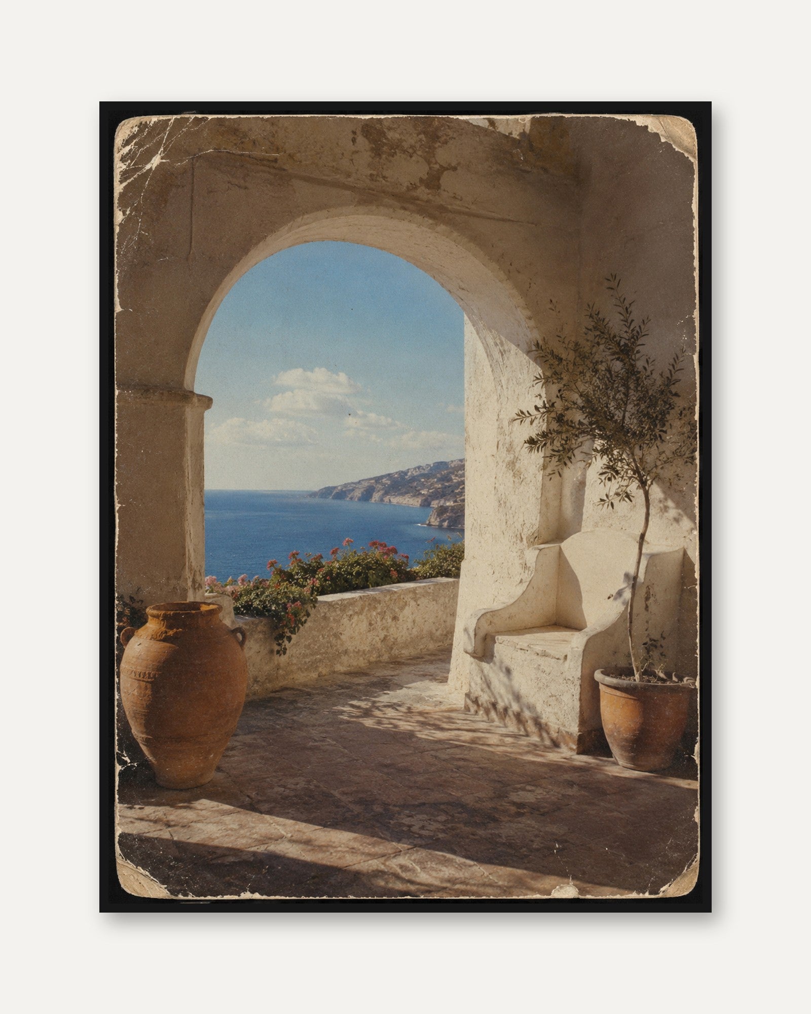 Coastal Archway Wall Art - framed