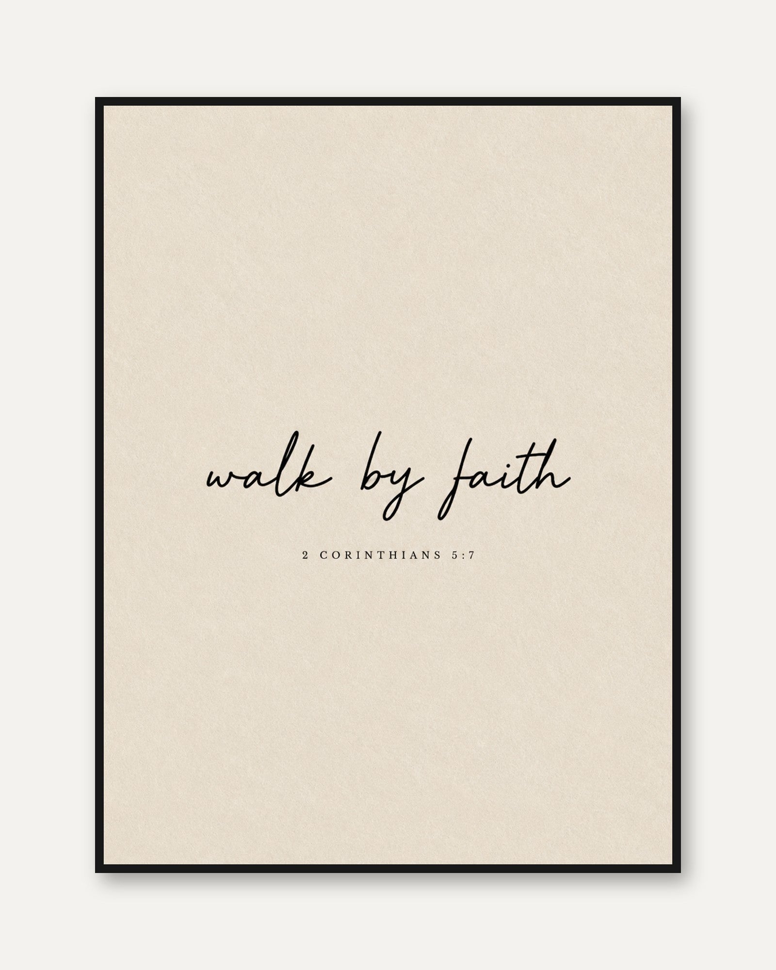 Walk By Faith Wall Art - framed