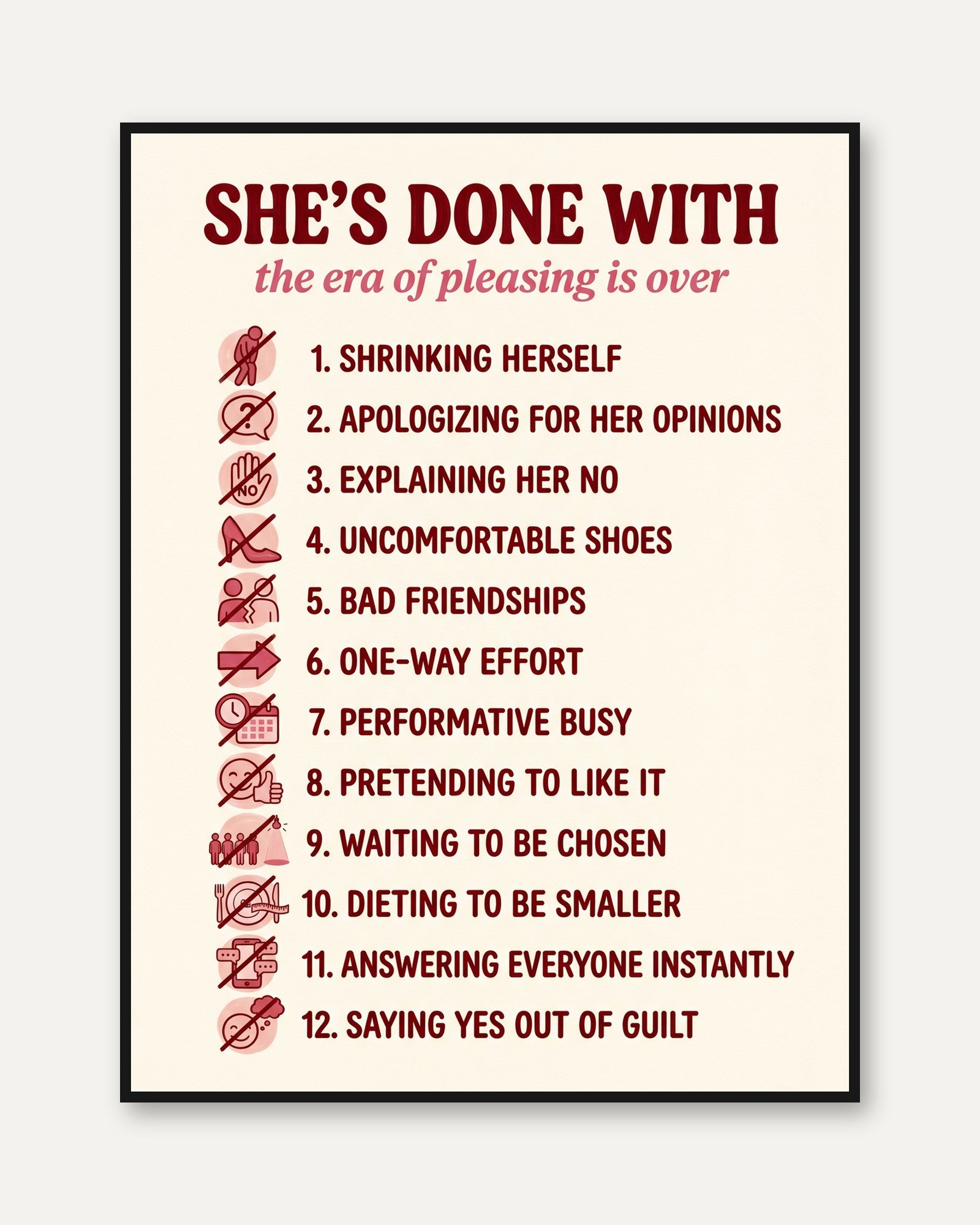 Feminist Art Print - framed