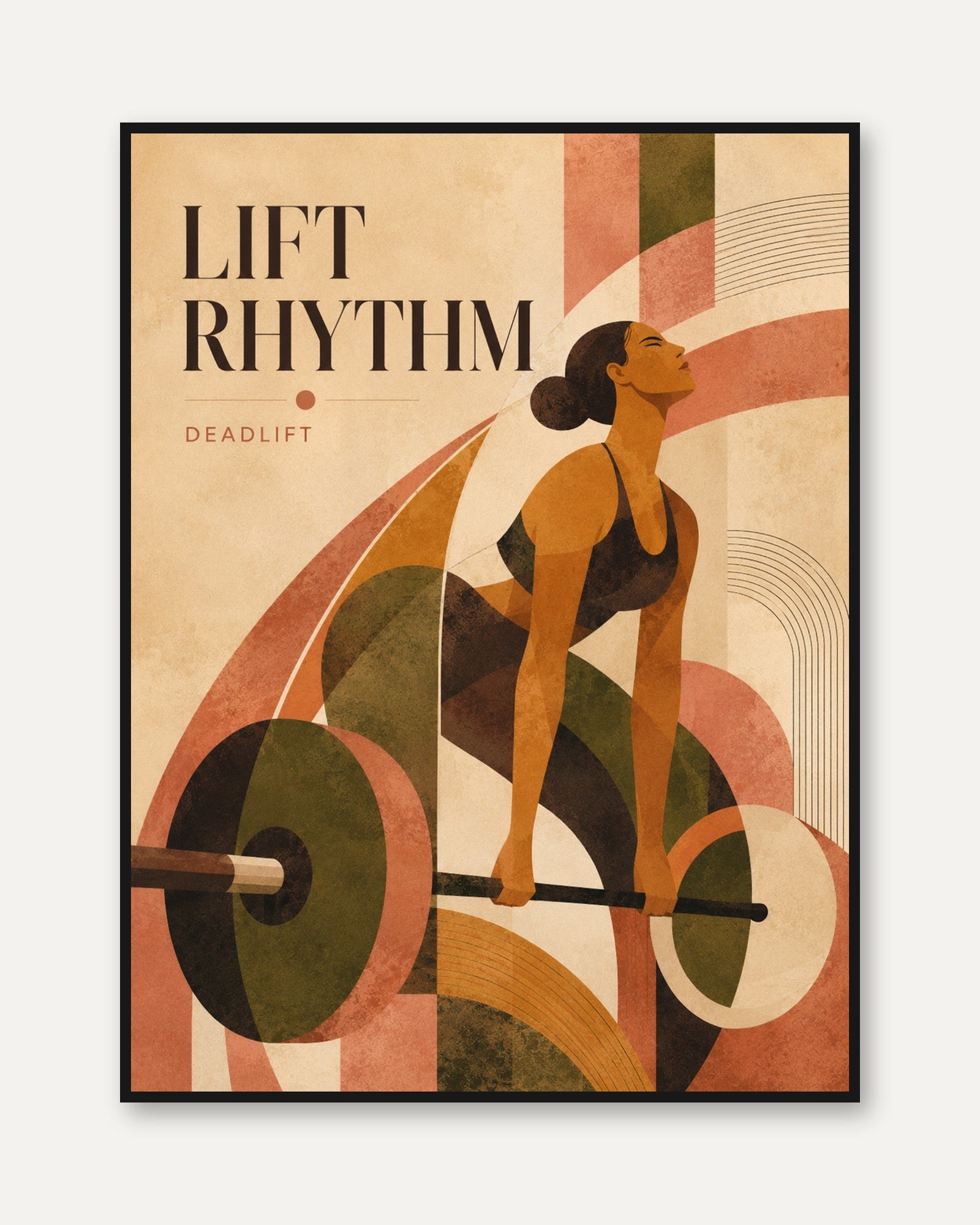 Vintage Gym Poster - framed