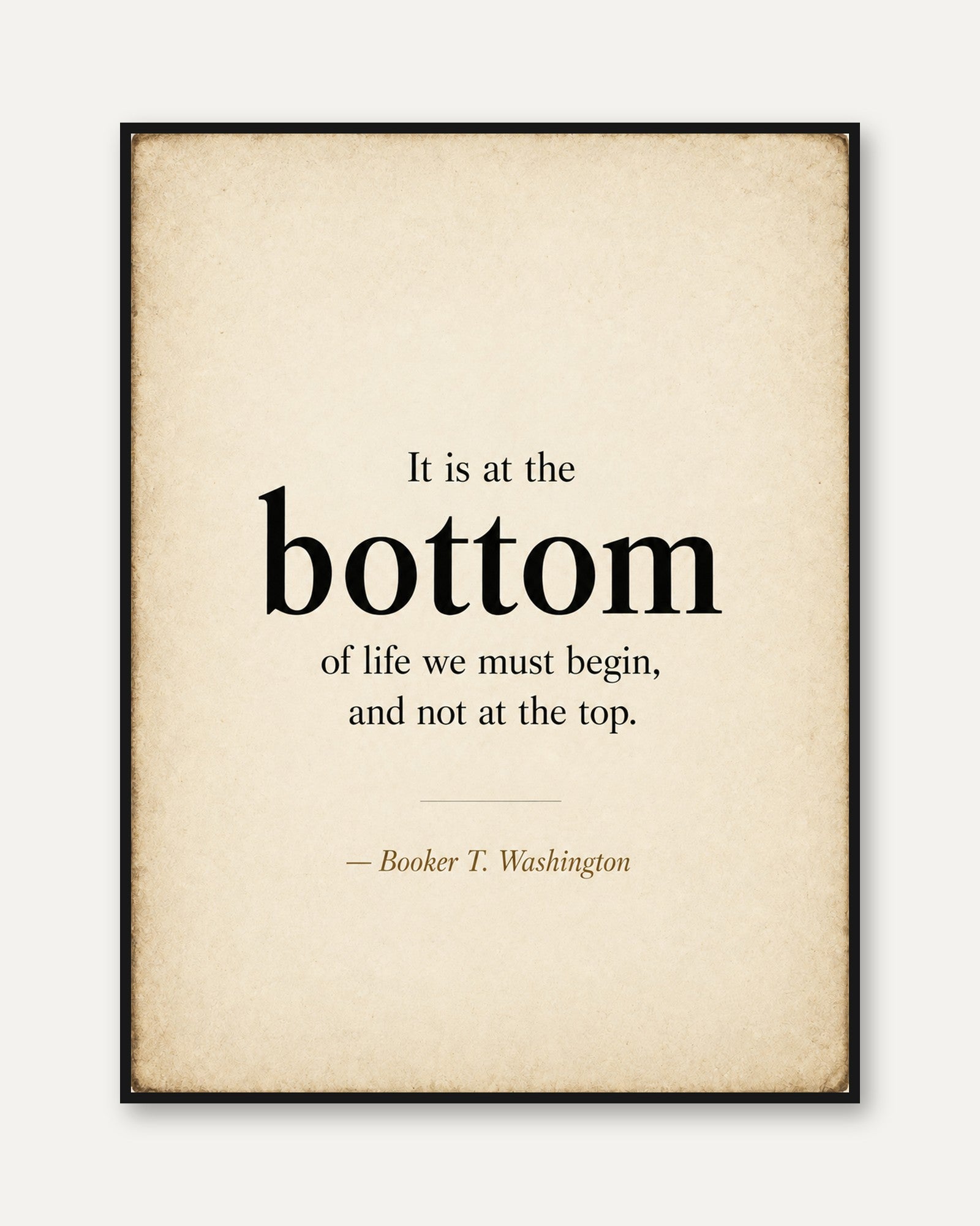 Motivational Quote Print - framed