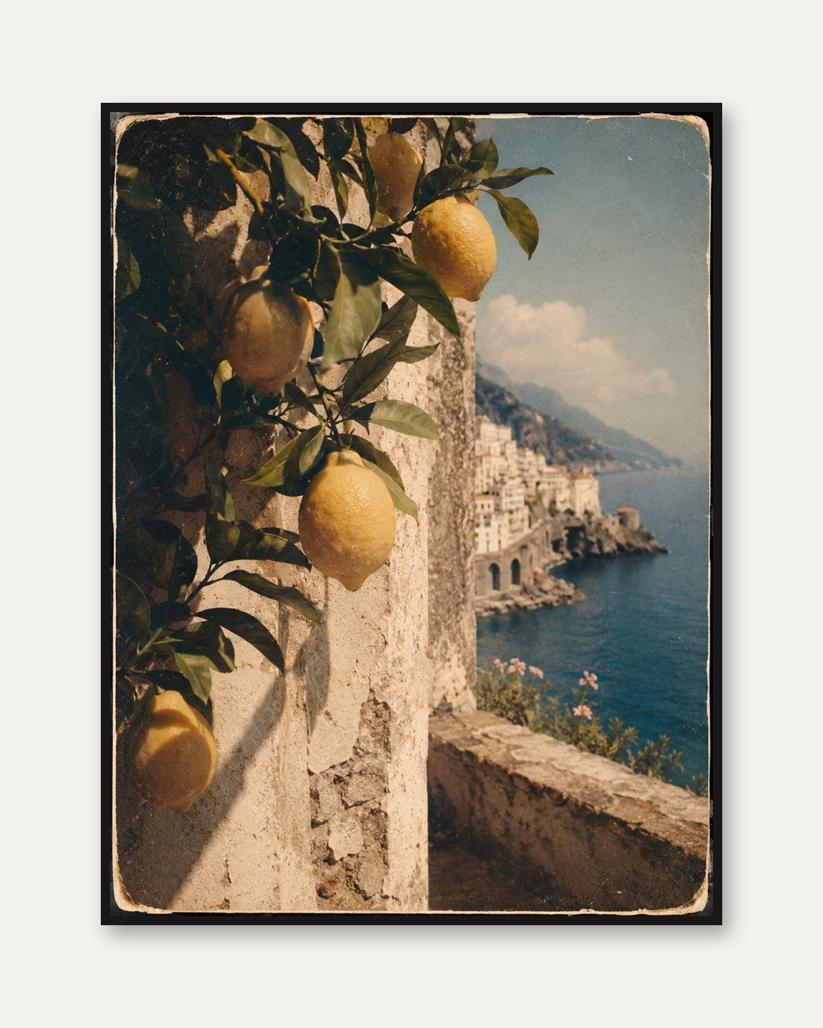 Italian Lemon Wall Art - framed