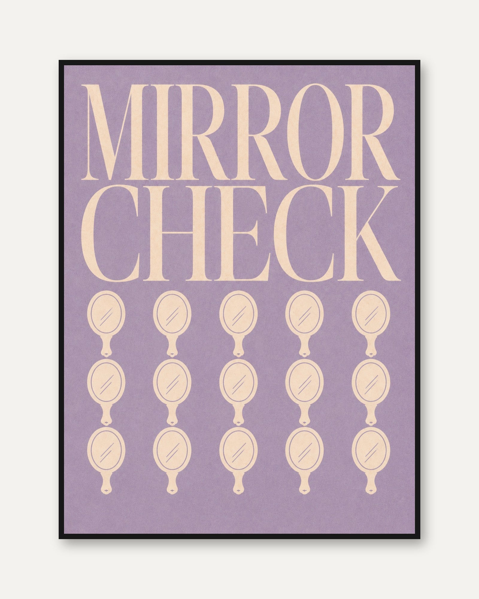Retro Bathroom Print - framed