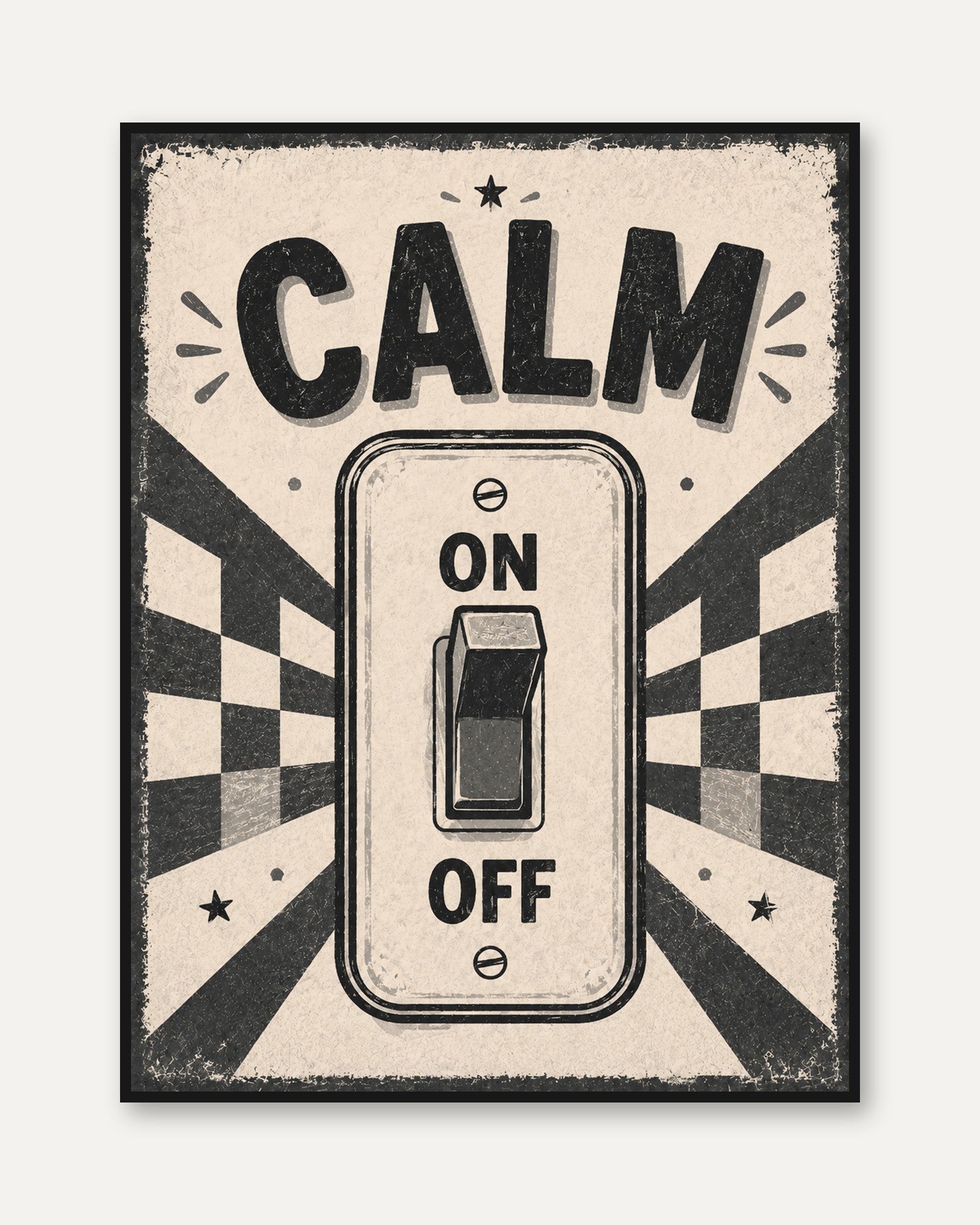 Motivational Switch Wall Art - framed