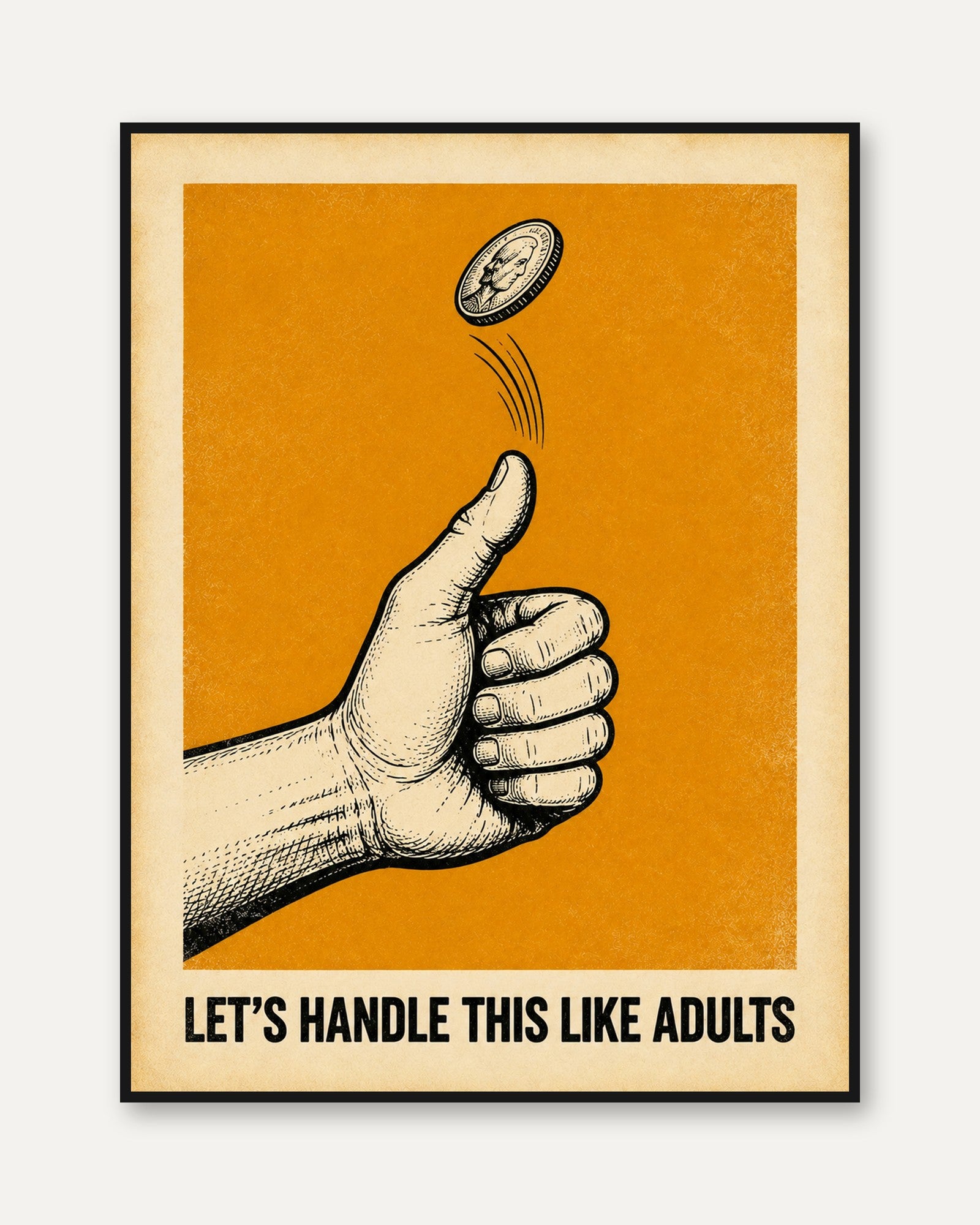 Motivational Office Print - framed