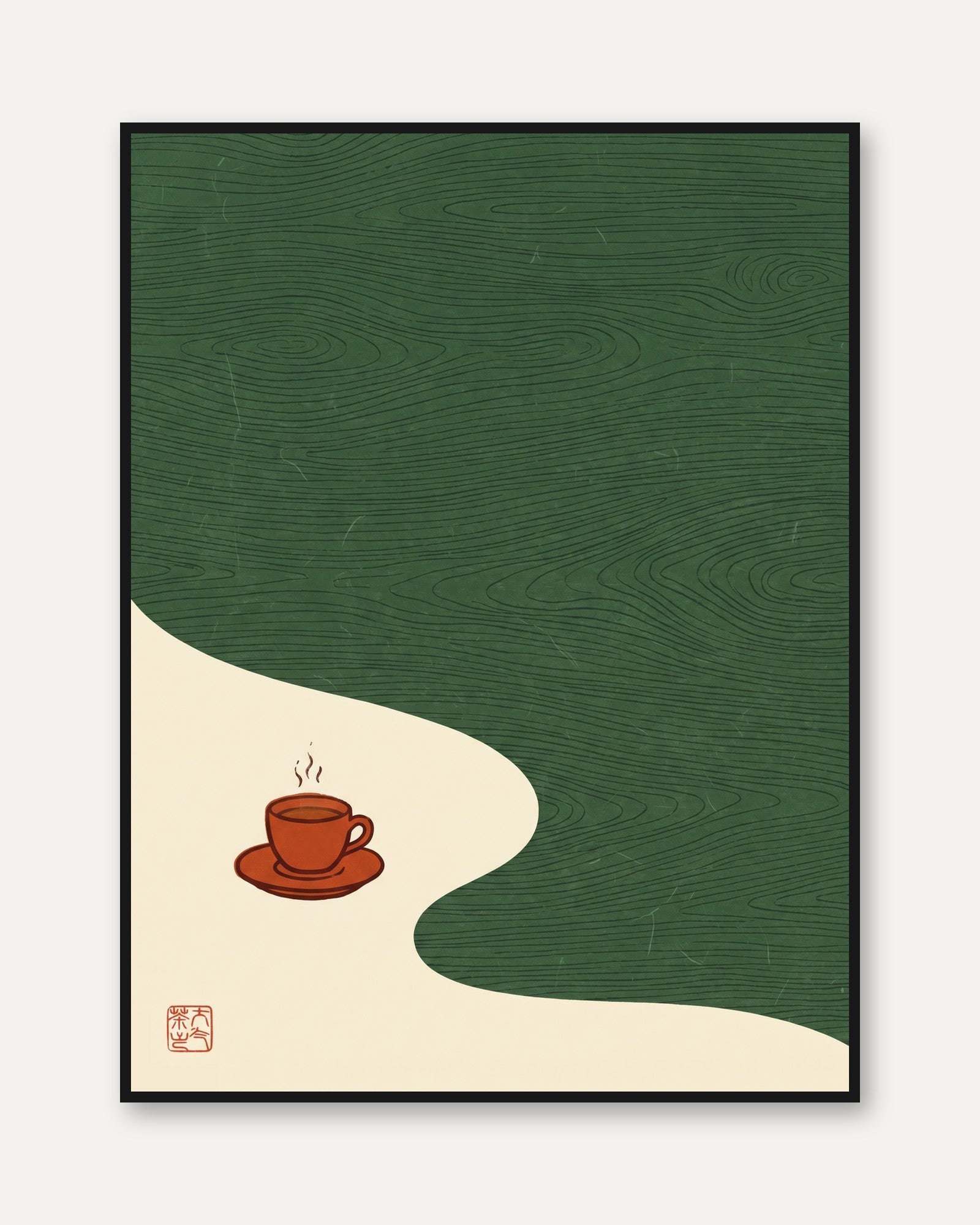 Coffee Cup Art Print - framed