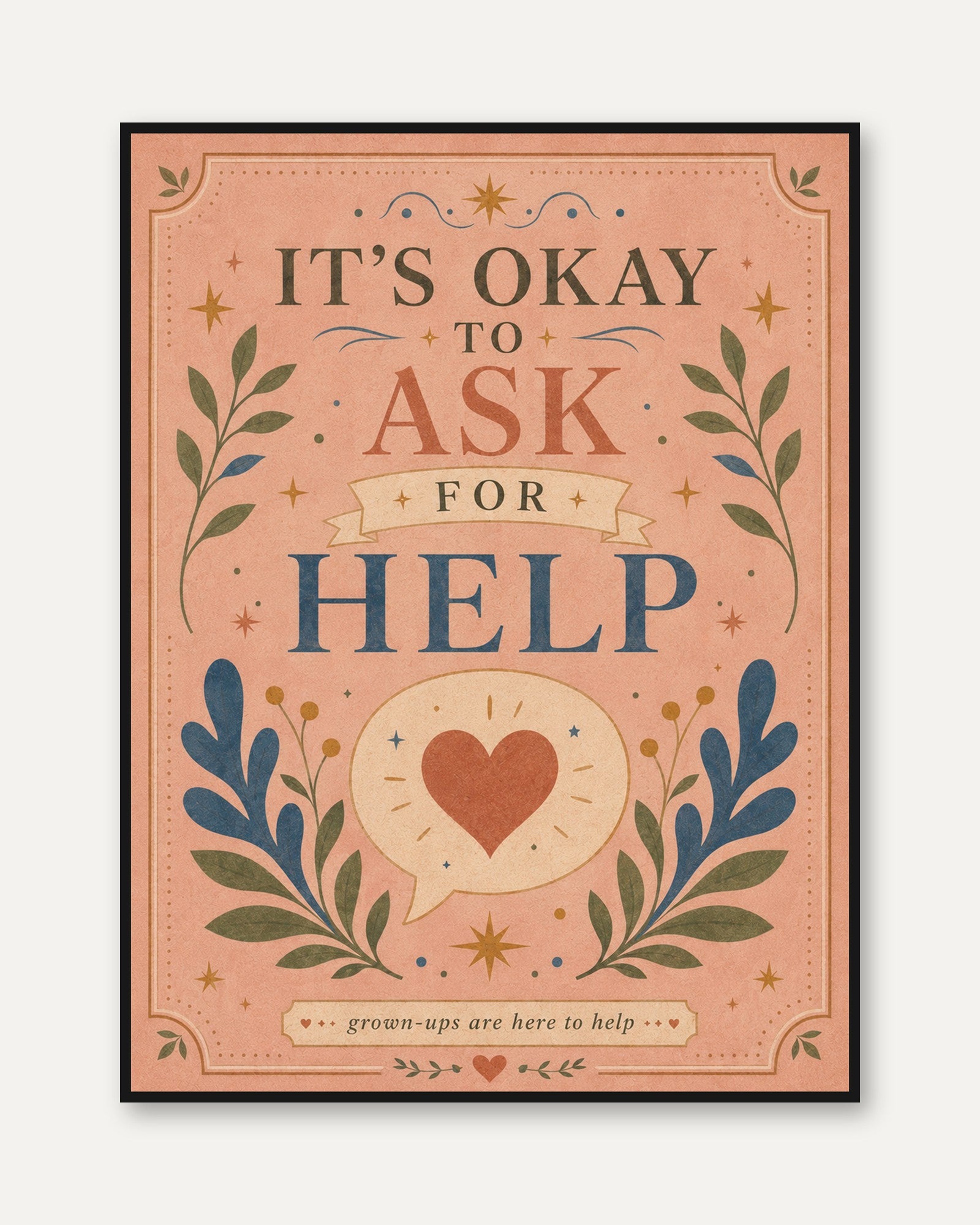 Classroom Motivational Poster - framed