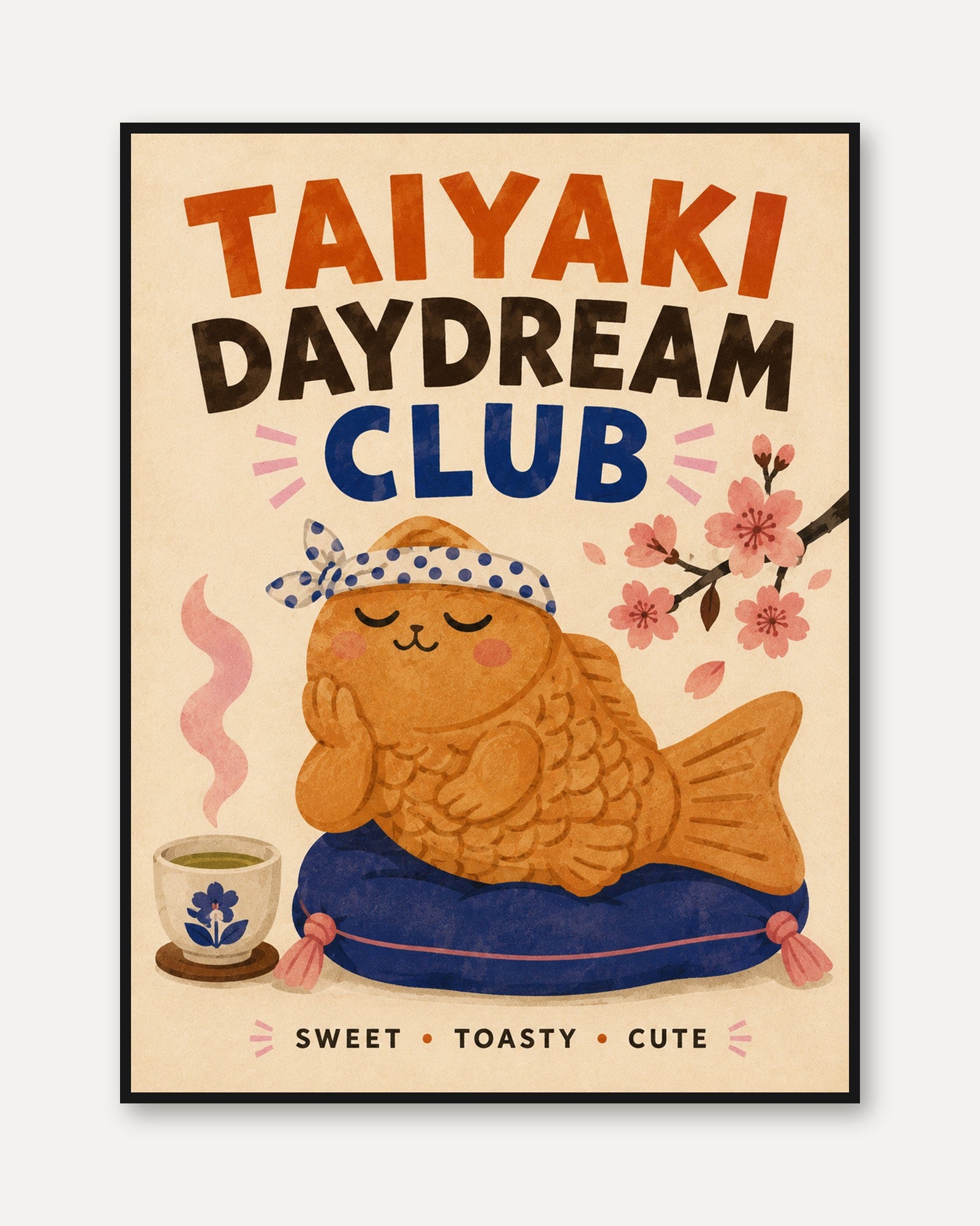Taiyaki Daydream Club Print - framed