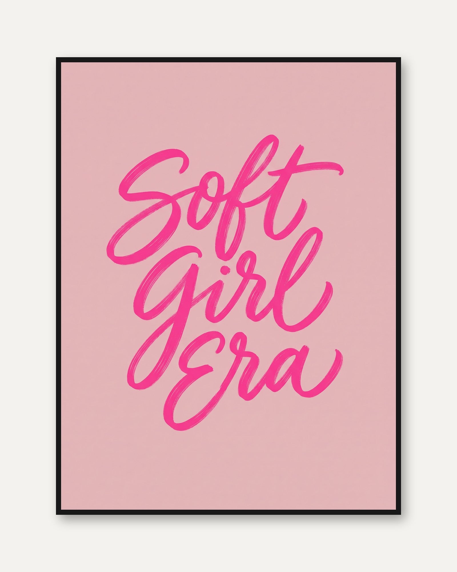 Soft Girl Era Poster - framed