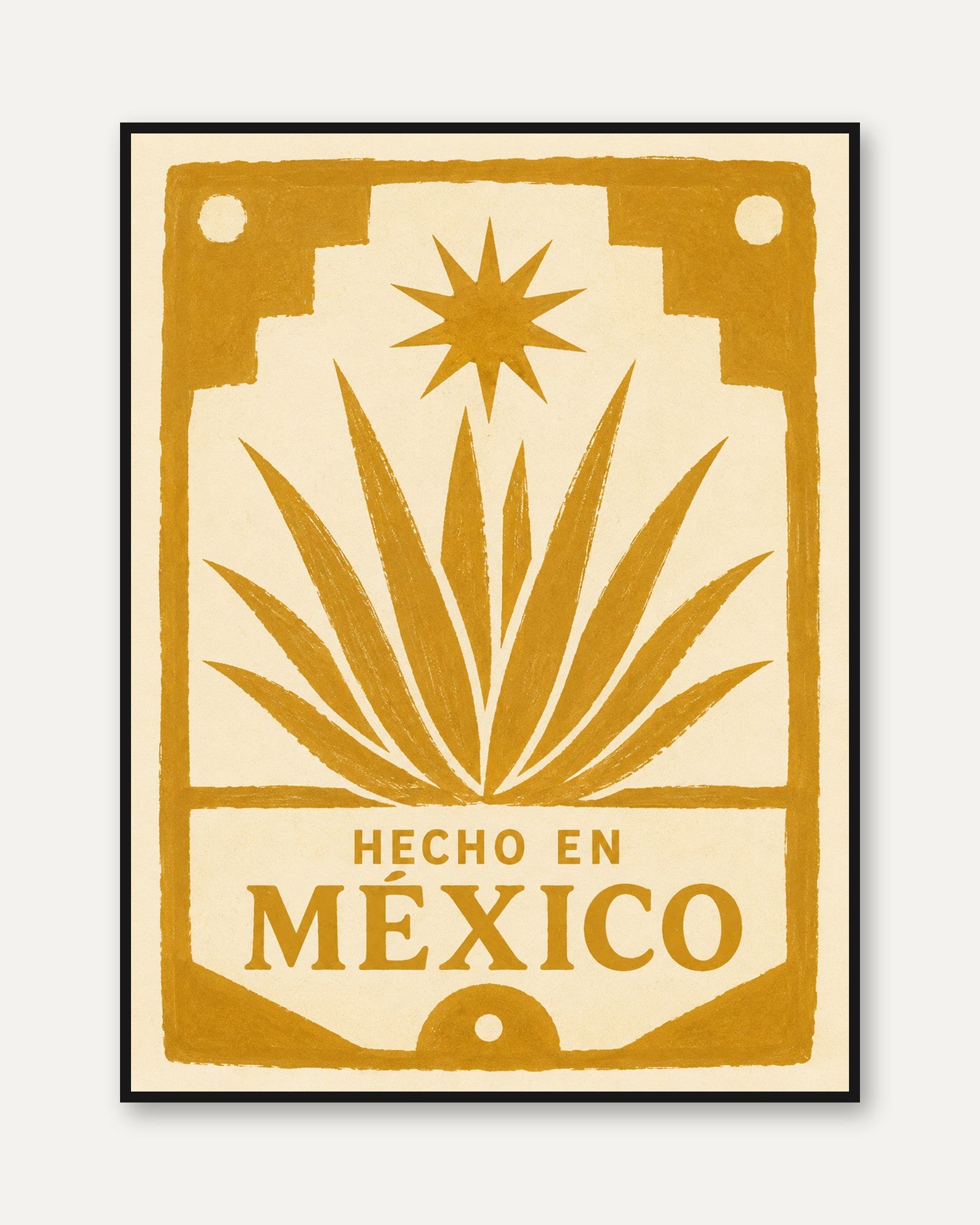 Mexico Travel Poster – Retro Wall Art - framed