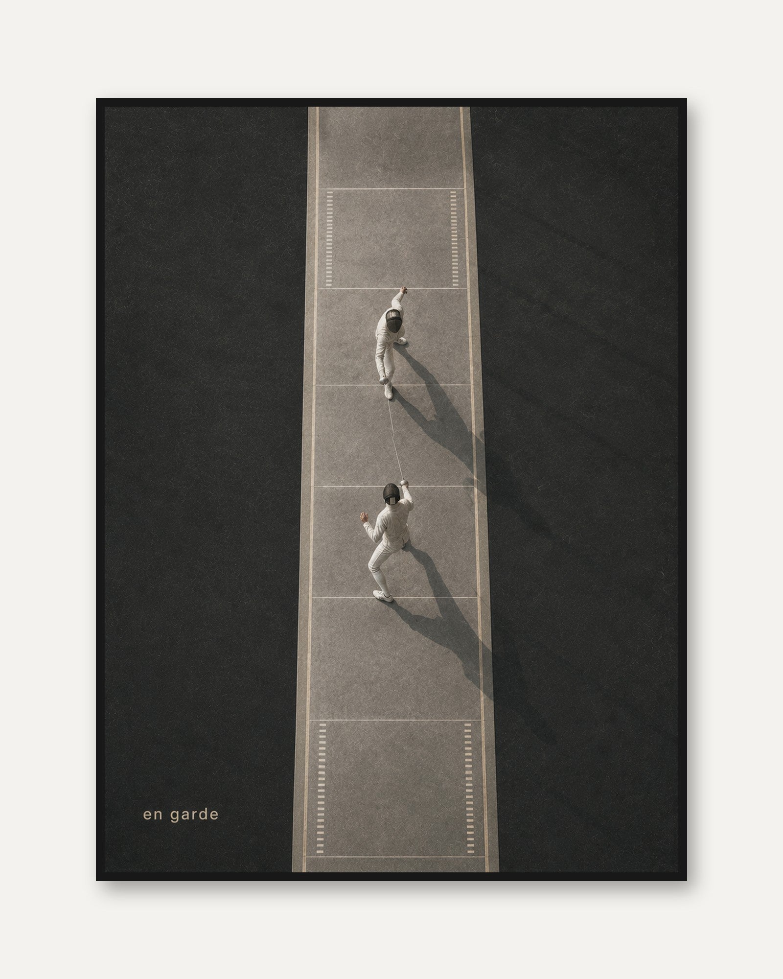Fencing Wall Art – En Garde Print - framed