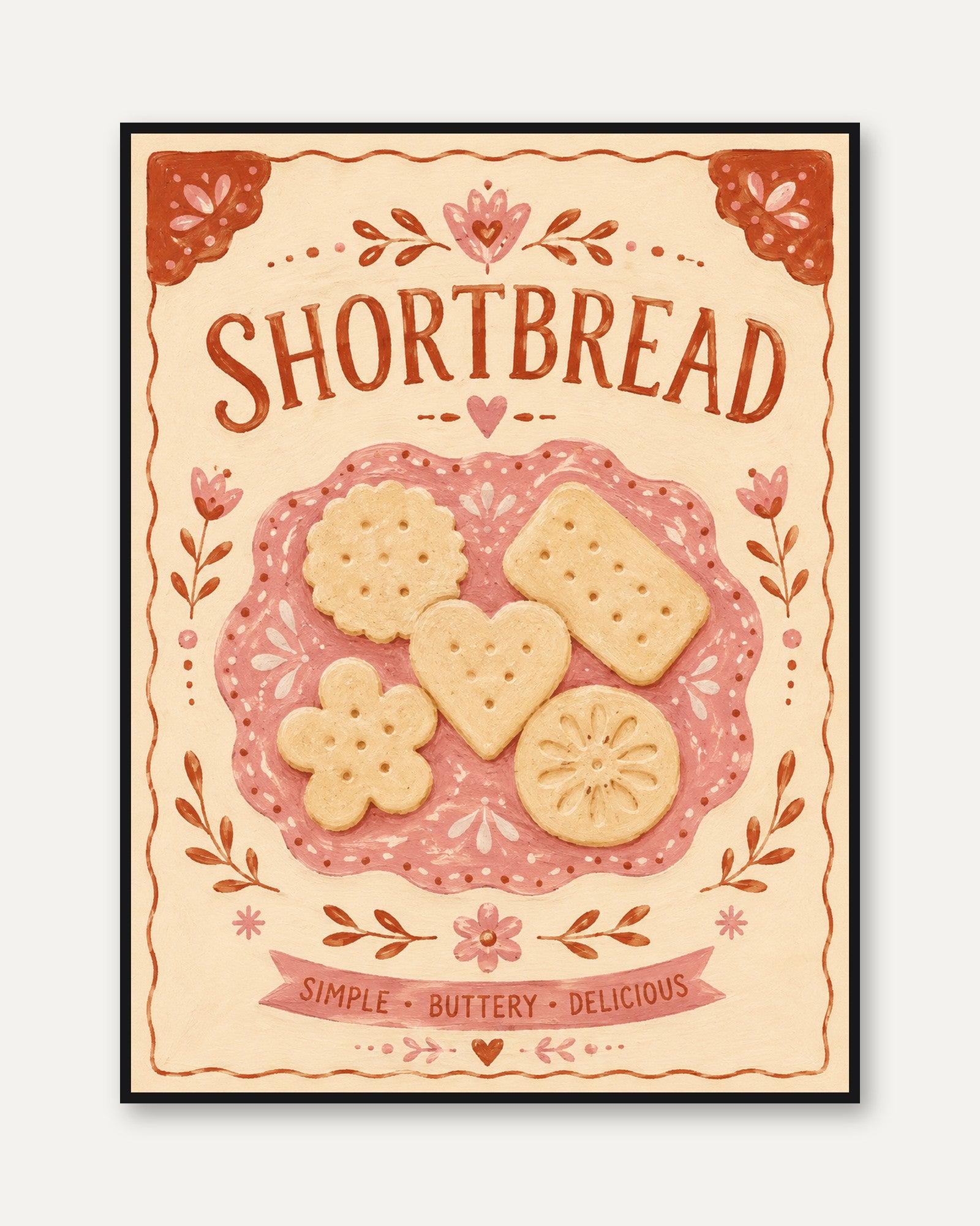 Shortbread Kitchen Print - framed
