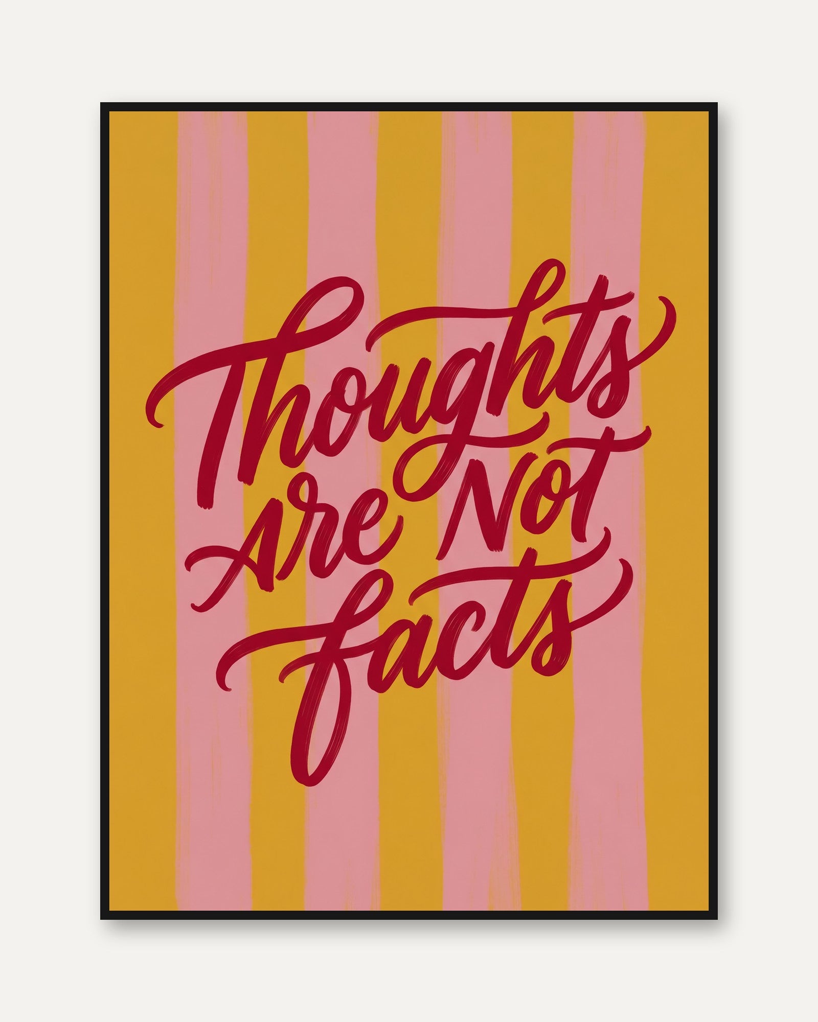 Retro Typography Poster - framed
