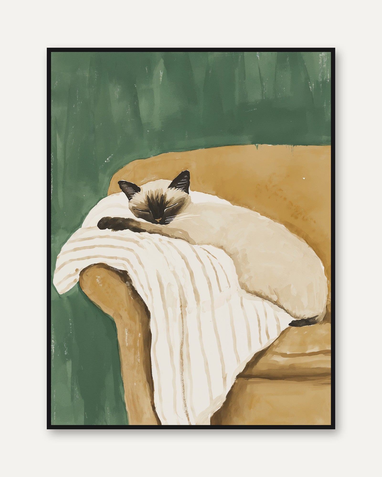 Siamese Cat Poster - framed