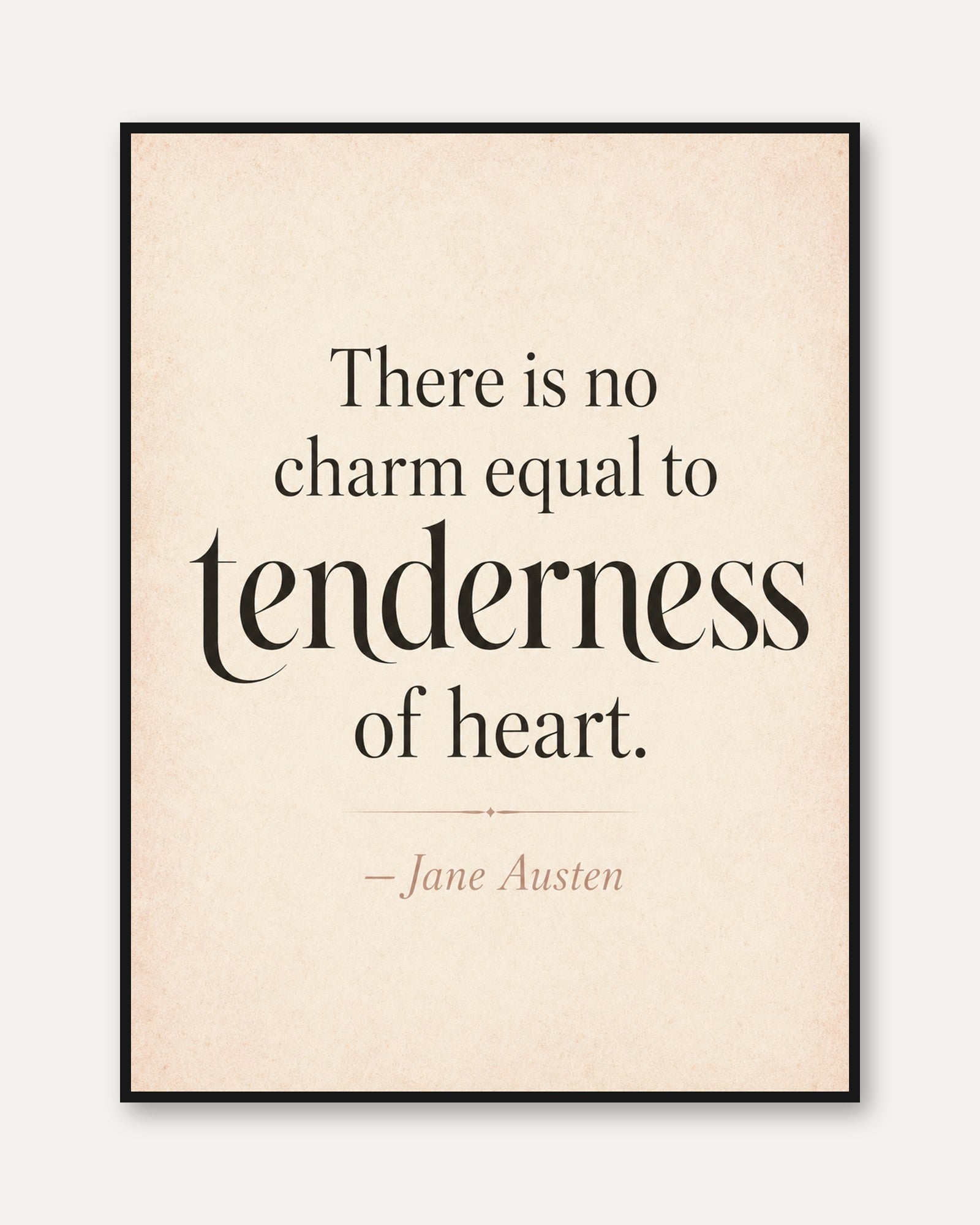 Literary Quote Print - framed
