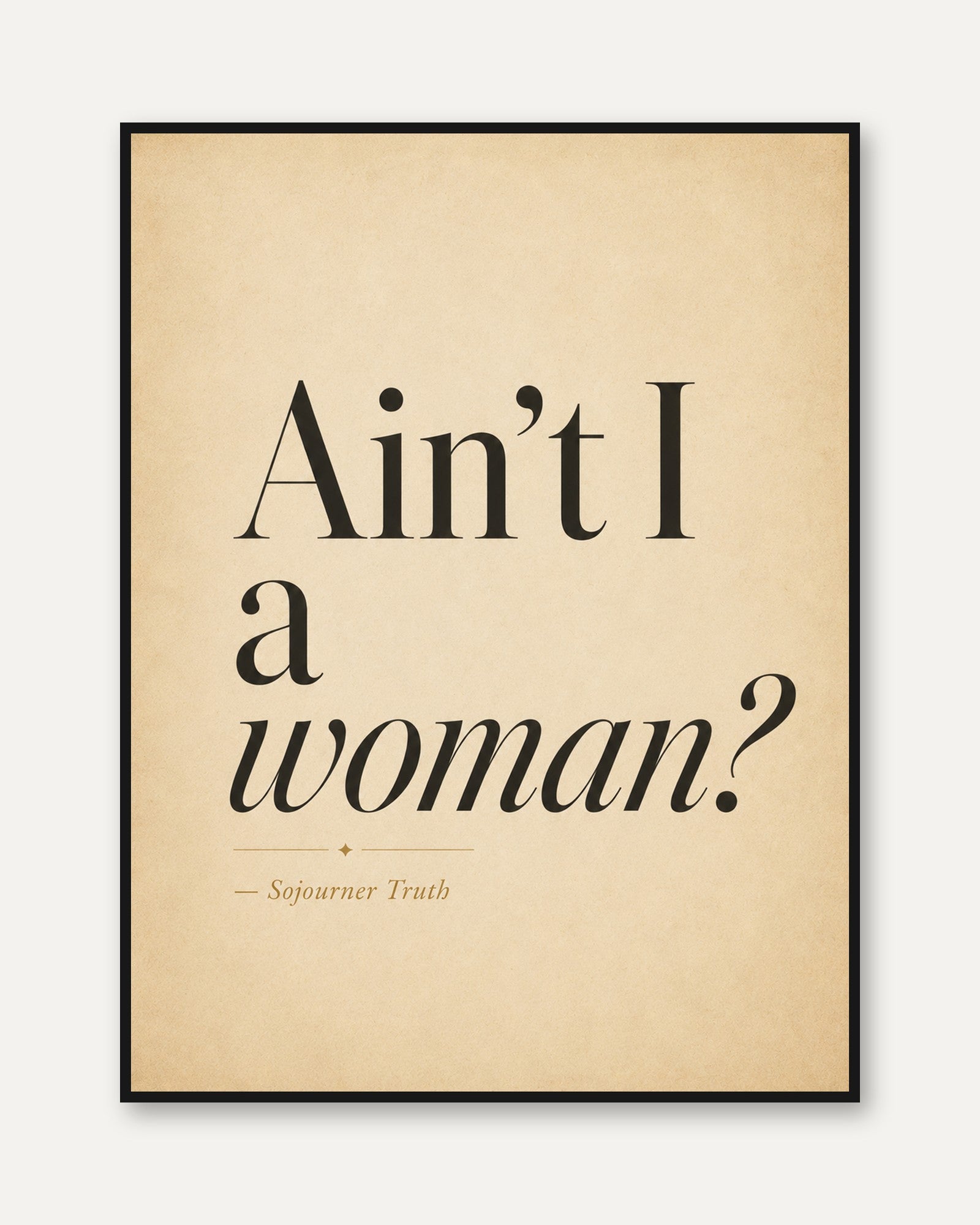 Feminist Quote Print - framed