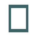 Teal passepartout