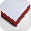 Red frame corner