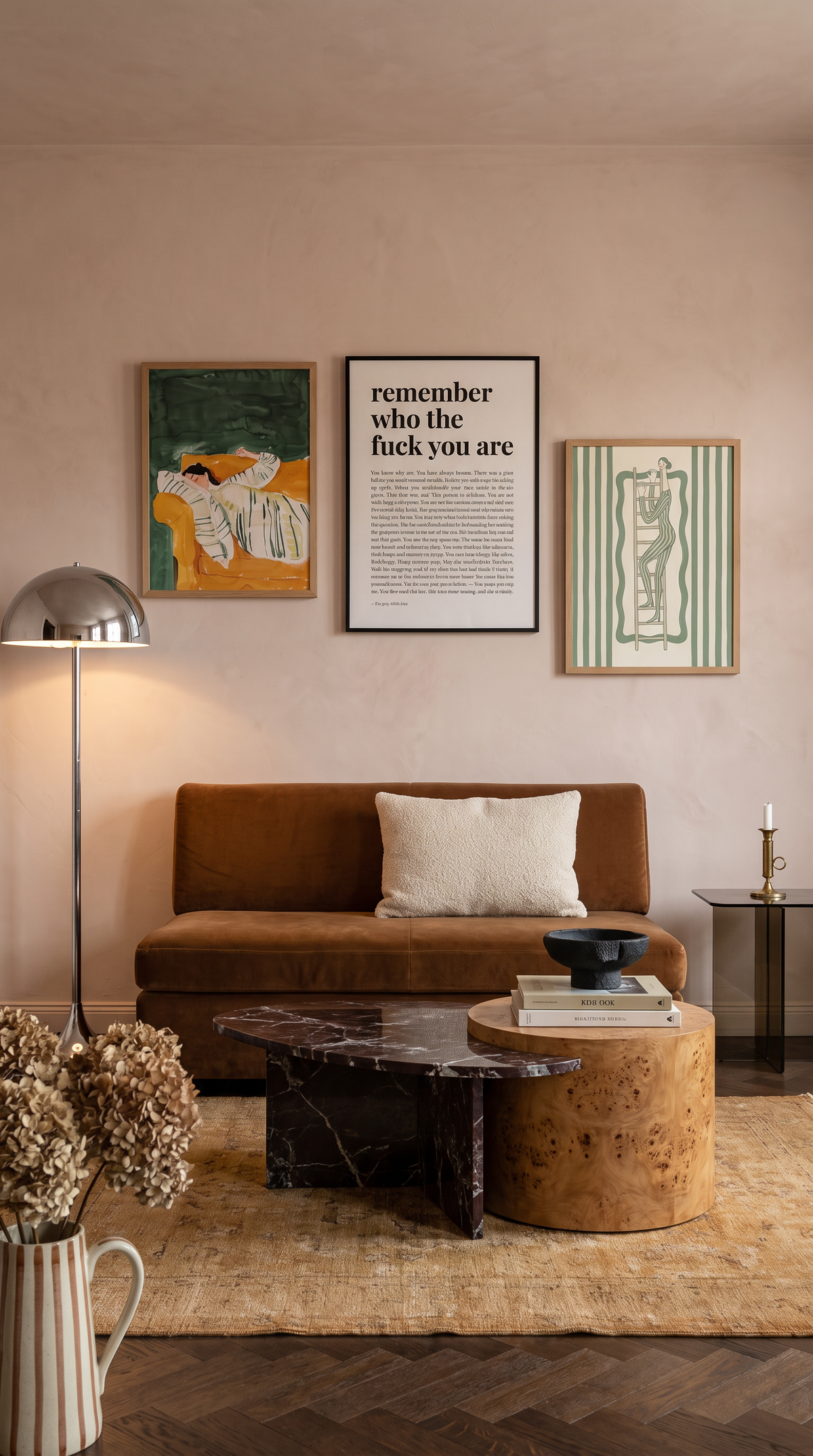 Woman Resting - gallery wall scene, 40×50 cm oak frame